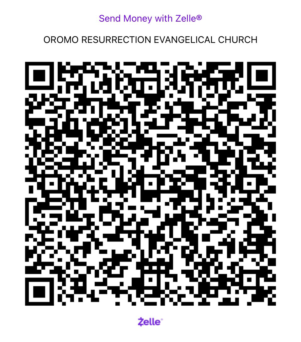 Oromo Resurrection Evangelical Church Zelle QR code